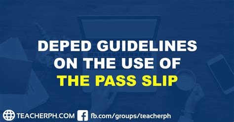 PASS SLIP!!! .